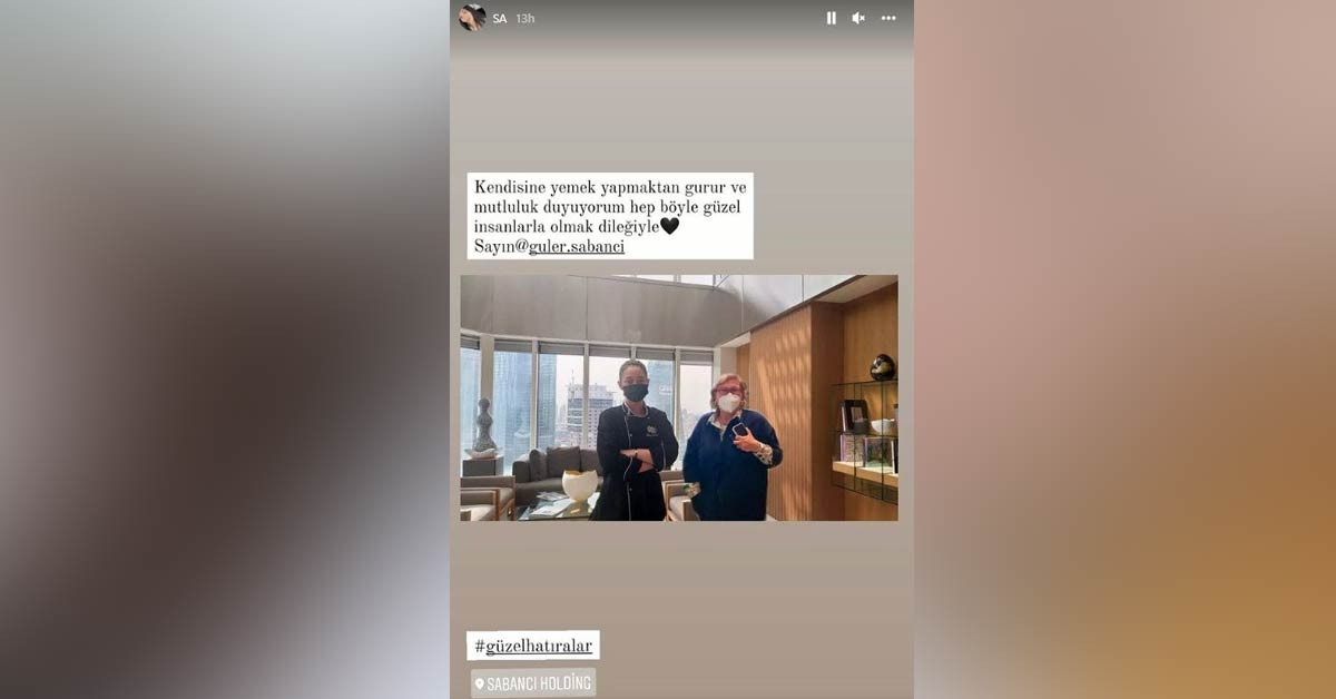 Güler Sabancı'nın aşçısı