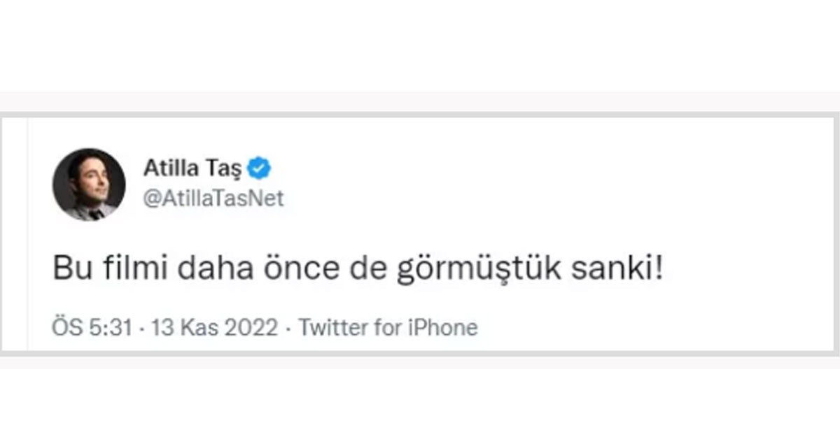 Atilla Taş'tan skandal paylaşım
