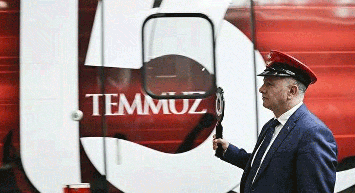 15 Temmuz Demokrasi ve Milli Birlik YHT Treni Ankara'dan İstanbul’a Doğru Yola Çıktı