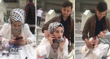 2 yıllık sevgilisini ilk kez gören adamın kıza yaptıkları kameralara yansıdı! O anlar sosyal medyayı birbirine kattı