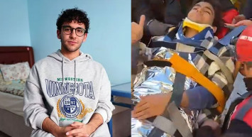 5 katlı apartmanın enkazından izlediği film sayesinde kurtuldu