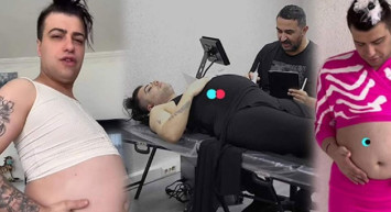 9 aylık hamile Mükremin'in çektiği video olay yarattı! Kapıya da hallenmezsin be adam!