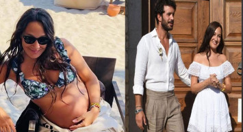 Barış Arduç'la evli olan Gupse Özay karnı burnunda kamera karşısına geçti! 8 aylık hamile oyuncunun o hali hayranlarını şoke etti