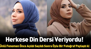 Bu nasıl Müslüman böyle! Tesettür giyimin yüzü olan Ebru Sever Türk önce açıldı sonra saçıldı