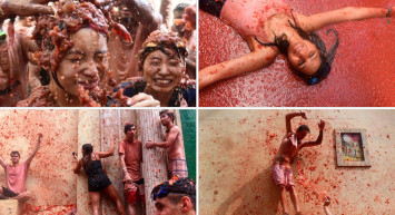 Dünyanın en büyük yemek savaşı: La Tomatino festivali