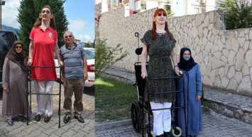 Dünyanın en uzun kadını Rümeysa 3. kez rekorlar kitabına girdi!