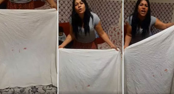 Gerdek gecesi rezaletleri! İlk gece kanı bayrak gibi sallandırılıyor