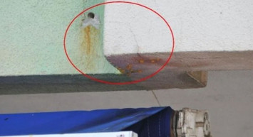 Görüntüleri daha da ürkütücü! Yeni taşındıkları evin duvarlarından kan sızdığını gören aile panik oldu