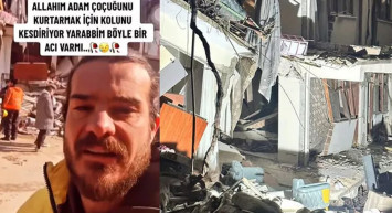 Hakan Hatipoğlu deprem bölgesinden ağlaya ağlaya paylaştı: Enkazdaki adam bebeğin kurtulması için kolunun kesilmesini kabul etti