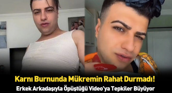 Hamile olduğu iddia eden Mükremin şimdi de erkek arkadaşıyla öpüştüğü videoyu paylaştı