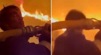 İbrahim Çelikkol Alevlerin İçine Daldı!