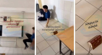 İki lise öğrencisi sınıfın ortasında Kur'an-ı Kerim’i tekmelediler: O görüntülere tepkiler çığ gibi büyüyor 
