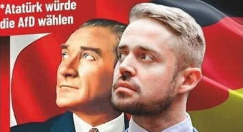 Irkçı Alman Partiden Atatürk'e Saygısızlık