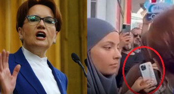 İYİ Parti lideri Meral Akşener gündem oldu! Akşener'e soru sorduğuna pişman olan genç kız gerginlikten arkadaşına sarıldı