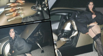 Kim Kardashian'ın, Elon Musk'ın robotuyla sıcak pozları gündem oldu
