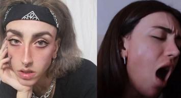 Mika Raun mini eteği uzun sarı saçları ile salındı ortalık yıkıldı