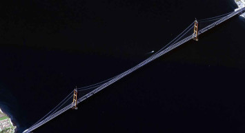 Milli Savunma Bakanlığı, 1915 Çanakkale Köprüsü'nün uydu fotoğraflarını paylaştı