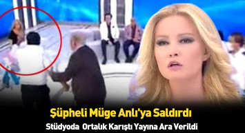 Müge Anlı'da kavga çıktı şüpheli Müge'ye saldırdı ortam bir anda gerildi