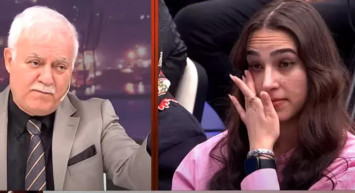 Nihat Hatipoğlu canlı yayında sinirlerine hakim olamadı: Genç kadın gözyaşlarına boğuldu!