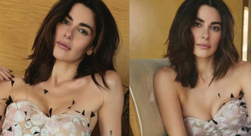 Oyuncu Nesrin Cavadzade iç çamaşırsız poz verdi!
