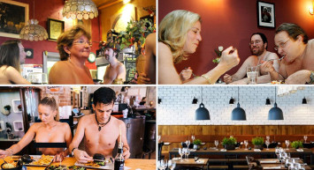 Paris'teki bu restorana kıyafetle girmek yasak! Bütün müşterilerin çırılçıplak yemek yemesi büyük ilgi gördü