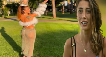 Şeffaf elbisesiyle yaptığı dansa gelen yorumlar Merve Oflaz’ı çıldırttı: Terbiyesiz hadsiz!