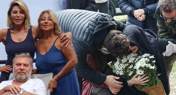 Seray Sever'in babasının cenazesinde yürek burkan detay