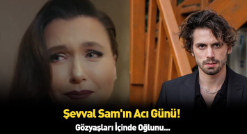 Şevval Sam kendini tutamadı herkesin içinde ağlamaya başladı oğlunun acı haberini gözyaşları içinde duyurdu