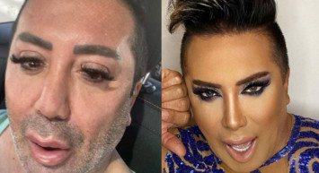 Skandalları bitmiyor! Murat Övüç bu kez de derin dekolteli kıyafetiyle erkeklerini içinde...