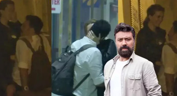 Taksim’in ortasında dudak dudağa yakalandılar! Bülent Emrah Parlak ve gizemli esmerin aşk gecesi: Meğer evli bir oyuncuymuş!
