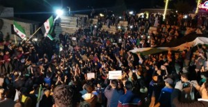 İdlib'de Esed Rejimi Karşıtı Protesto