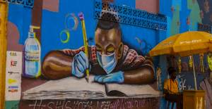 Koronavirüs'e Grafitili Farkındalık