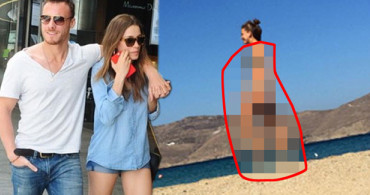 Kerem Bursin Serenay Sarıkaya'nın Plaj Fotoğraflarını Sosyal Medyada Yayınladı
