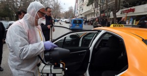 Ankara'da Taksilerde Coronavirüs Önlemi