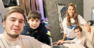 Ünlü İsimler Çocuklarıyla Birlikte Uzaktan Eğitime Katıldı