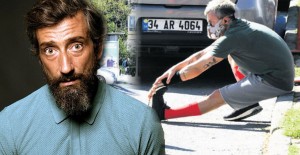 Yunus Günçe Kaldırımda Spor Yaptı
