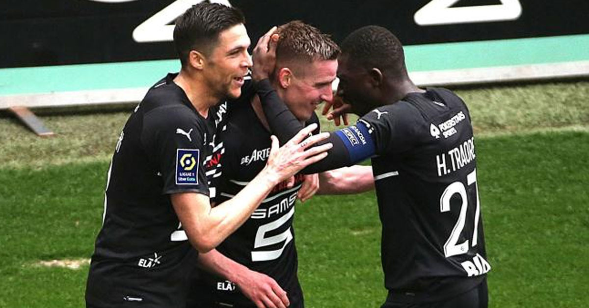 Rennes zorlu maçtan galibiyetle ayrıldı
