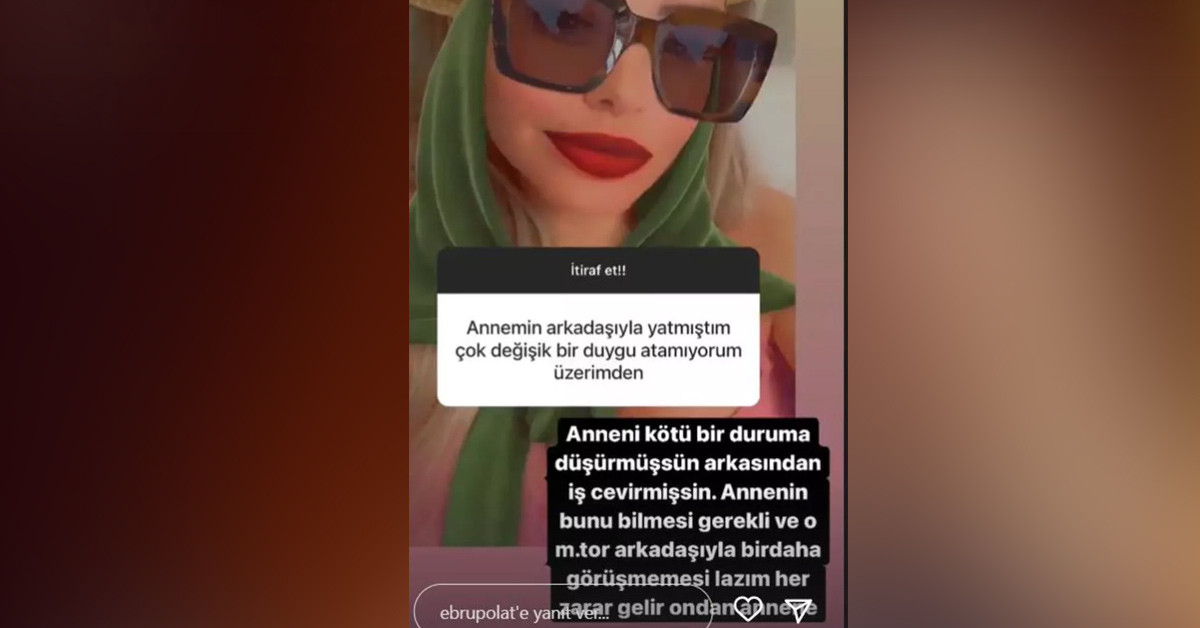 Annesinin arkadaşıyla...