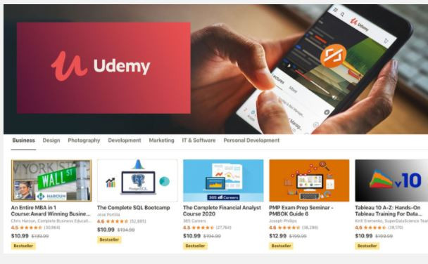 Udemy: Çevrimiçi öğrenme Uygulaması