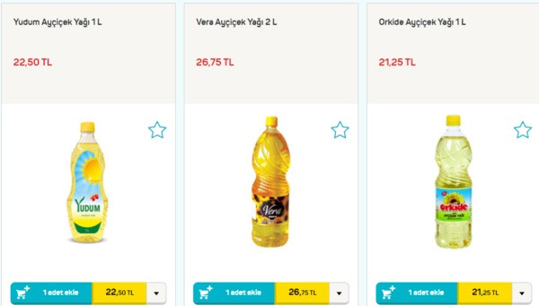 A101 MARKET AYÇİÇEK YAĞ KAÇ TL?