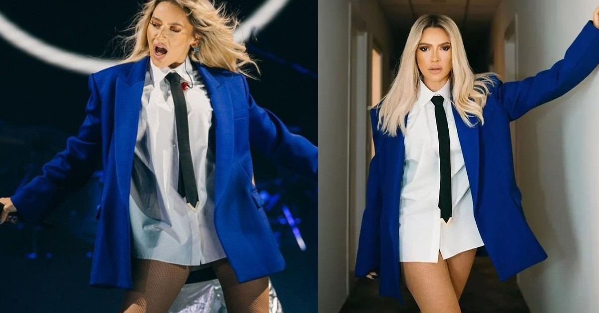 Hadise'den cesur sahne kıyafeti