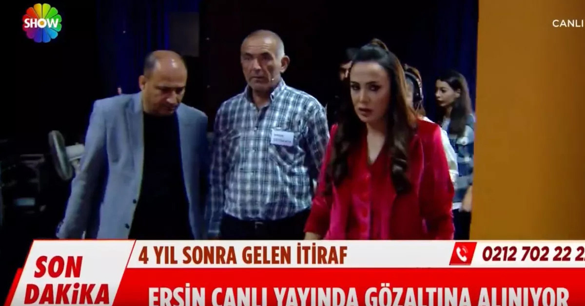 Polis ekipleri canlı yayını bastı