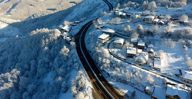 Bolu Dağı'ndan Kar Manzaraları