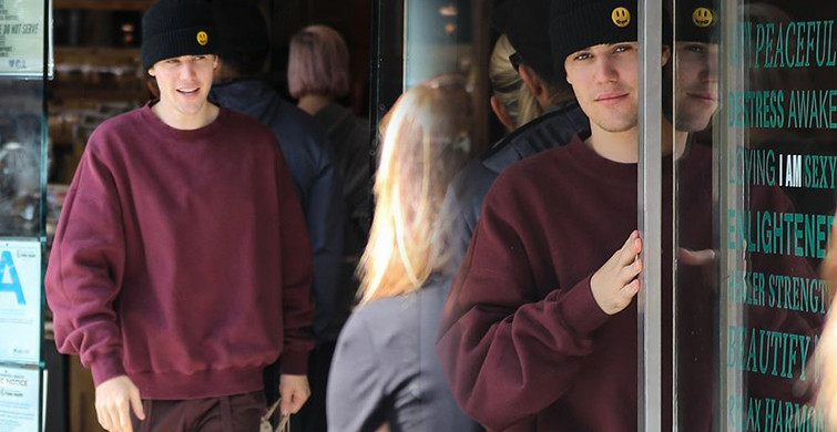Justin Bieber, Organik Ürün Satan Dükkandan Çıkarken Hayranları Yoğun İlgi Gösterdi