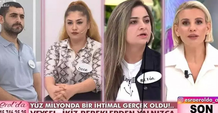Aldatıldım dedi Esra Erol'a başvurdu! İkizlerden birisinin DNA sonucunda kocasını aldattığı ortaya çıktı
