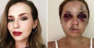 Sunucu Anastasia Lugova, Oğlunun Gözü Önünde Darp Edildi