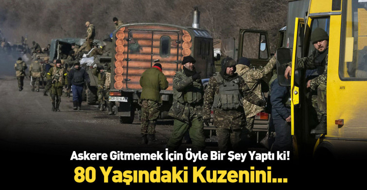 Askere gitmemek için 81 yaşındaki kuzeniyle evlendi!