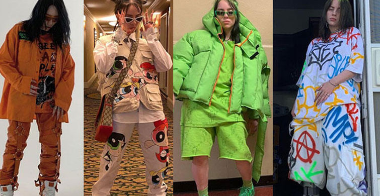 17'lik Billie Eilish'in Tarzı Mercek Atında
