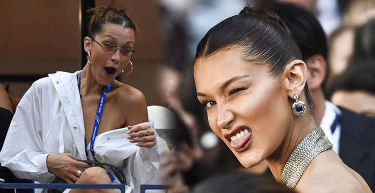 Bella Hadid Şeffaf Kıyafetiyle Plajda Olay Oldu