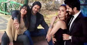 Burak Özçivit, Eşi Fahriye Evcen ile Kardeşi Burçun Özçivit Arasında Kaldı